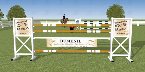 Obstacle "Boulangerie Dumenil" - Obstacles sponsors Demi-plein