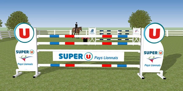 Obstacle "Super U" - Avec mise en forme du panneau