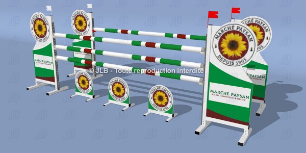 OBSTACLE "Marché PAYSAN" - Avec mise en forme du panneau