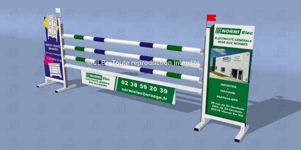 OBSTACLE "NORMI ELEC" - Avec mise en forme du panneau
