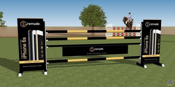 Obstacle publicitaire Remade - Sans mise en forme du panneau