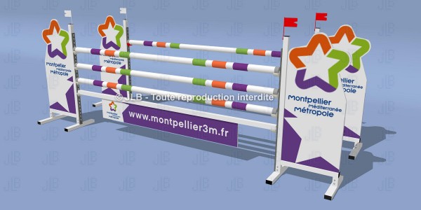 OBSTACLE "MONPELLIER" - Avec mise en forme du panneau