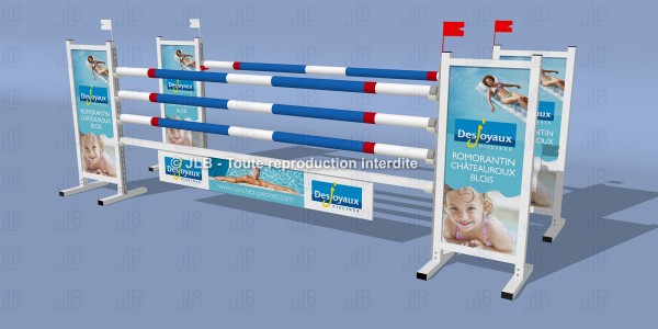 Obstacle "DESJOYAUX" oxer - Sans mise en forme du panneau