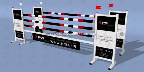 "IPSI" oxer - Sans mise en forme du panneau