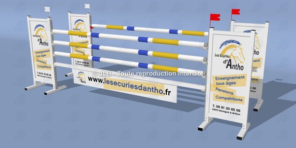 "les écuries d'Antho" oxer - Sans mise en forme du panneau