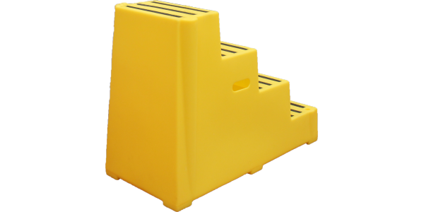 ESCALIER JAUNE 4 MARCHES - Accessoires de Carrière