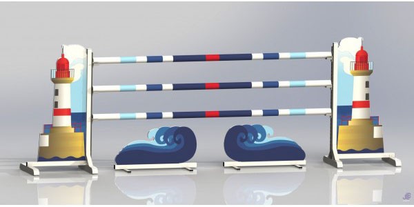 Obstacle aluminium prestige 0180130R - Obstacle Prestige chevaux